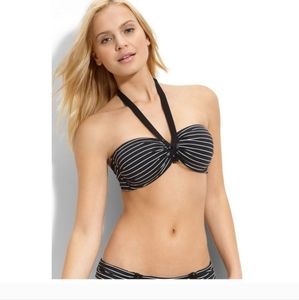 Robin Piccone Swim Robin PicconeNautical Stripe Bandeau Bikini Top & Bottom Sz M